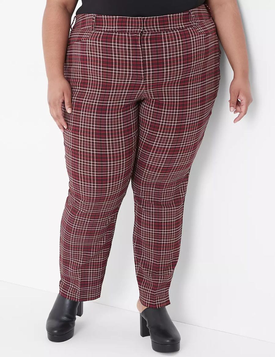 Red Lane Bryant Slim Ankle 4-Season Women Pants | QKF10011RQ