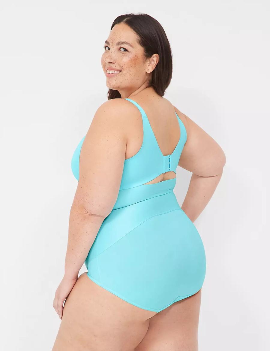 Turquoise Lane Bryant Totally Smooth Lightly Lined Full Coverage Women Bralettes | HNJ1883VR