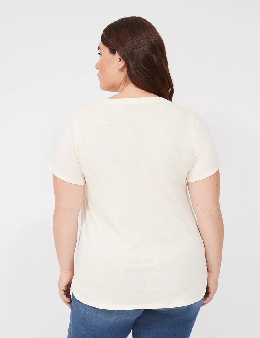 White Lane Bryant Better Late Than Never Graphic Tee Women T Shirts | DMF3877TC