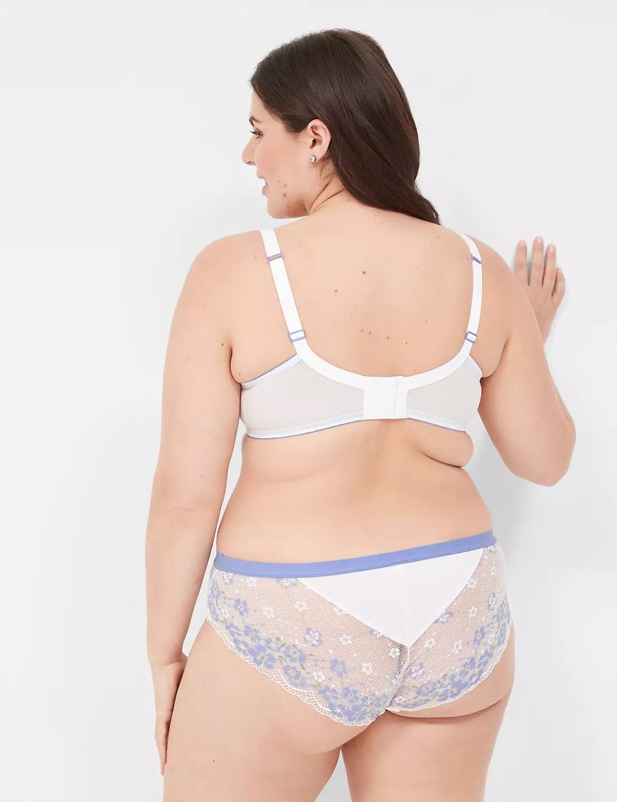 White Lane Bryant Boost Plunge With Lace Women Bralettes | NTT7144DI