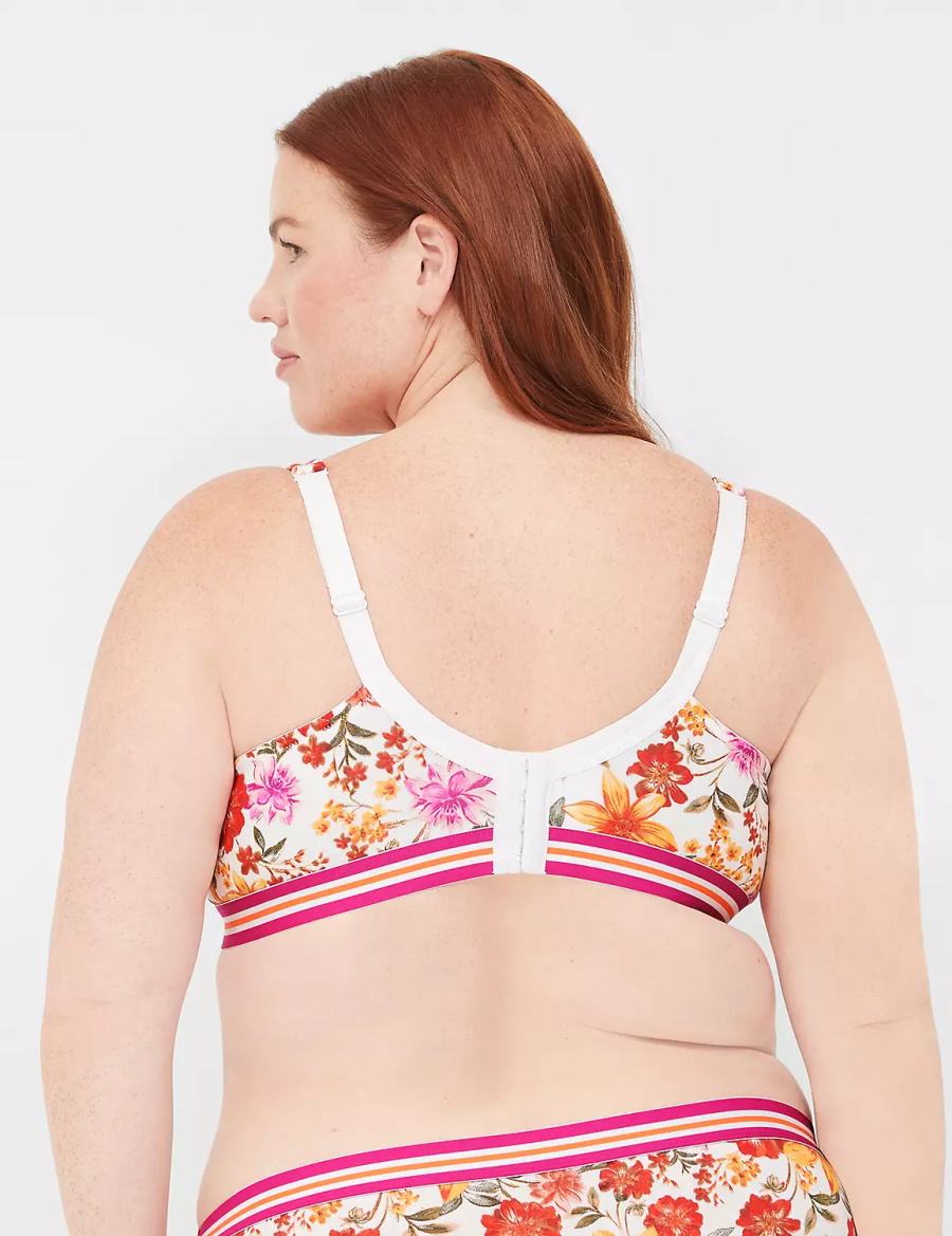 White Lane Bryant Cotton Boost Plunge Women Bralettes | BYB2688FS