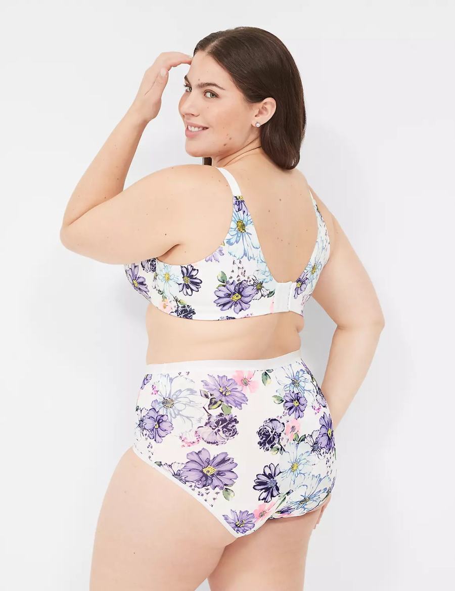 White Lane Bryant Invisible Backsmoother Lightly Lined Women Balconette Bra | KHY3017NN