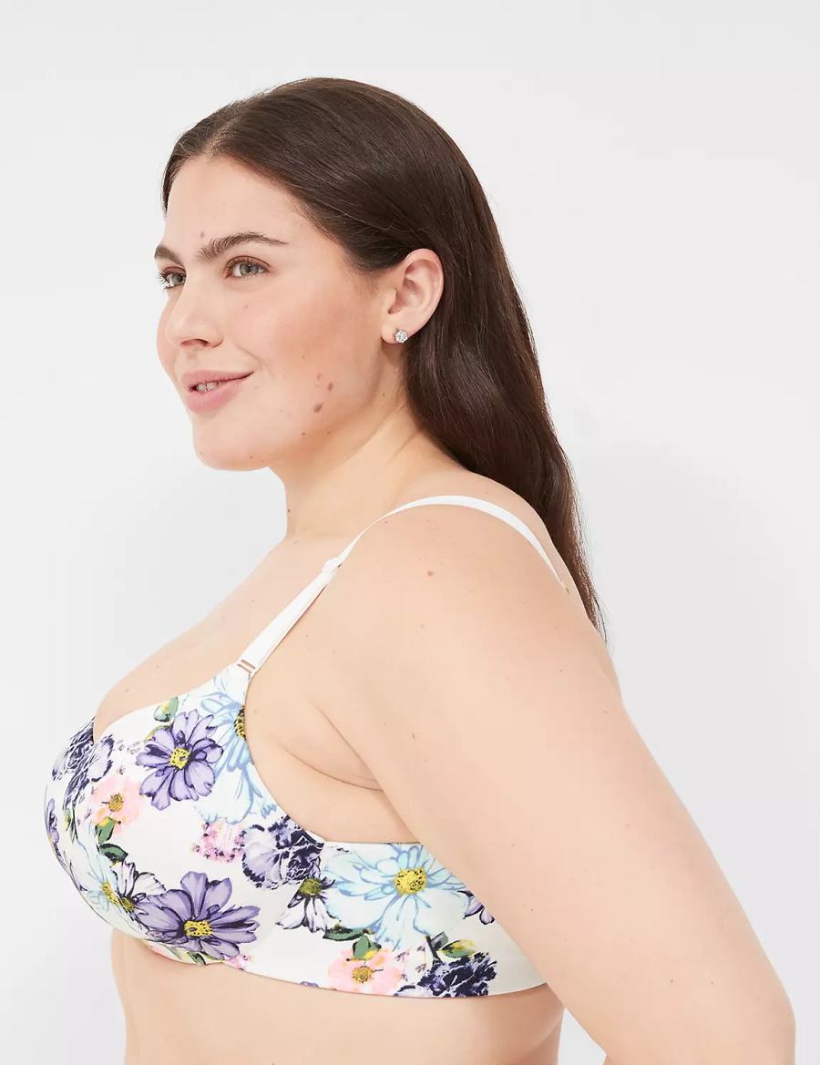 White Lane Bryant Invisible Backsmoother Lightly Lined Women Balconette Bra | KHY3017NN