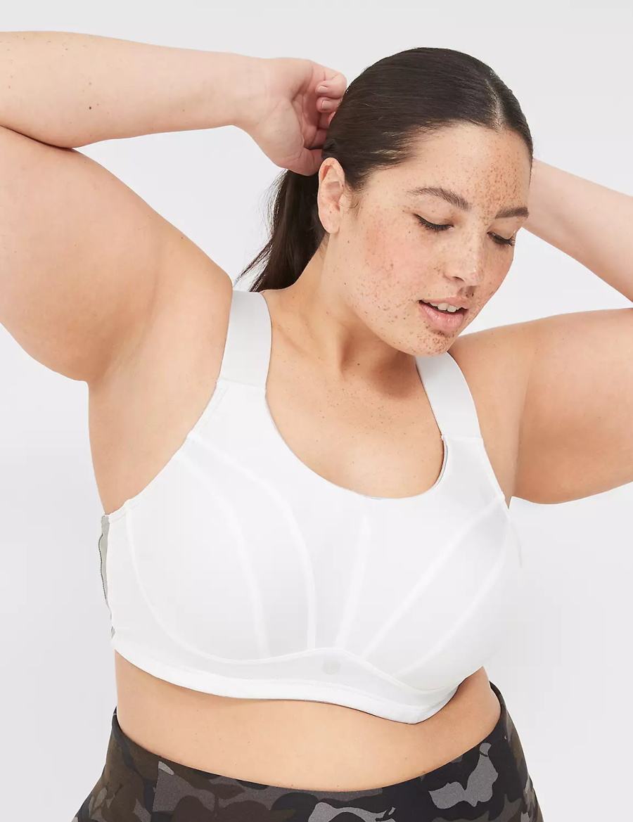 White Lane Bryant LIVI Max Support Wicking Underwire Women Sports Bra | OLN9421GS