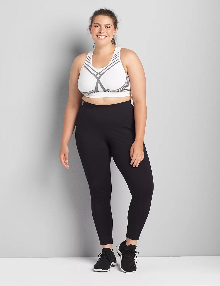 White Lane Bryant LIVI Wireless Medium-Impact Seamless Women Sports Bra | UFR5762QA