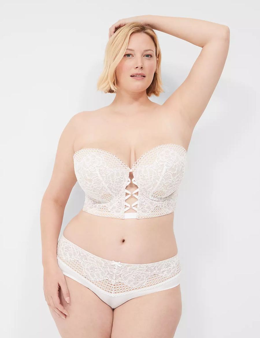 White Lane Bryant Longline Boost Multi-Way Women Strapless Bra | XDV841MR