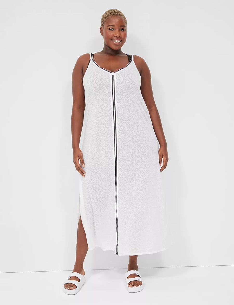 White Lane Bryant Maxi Cover-Up Women Dress | CAT1869IG