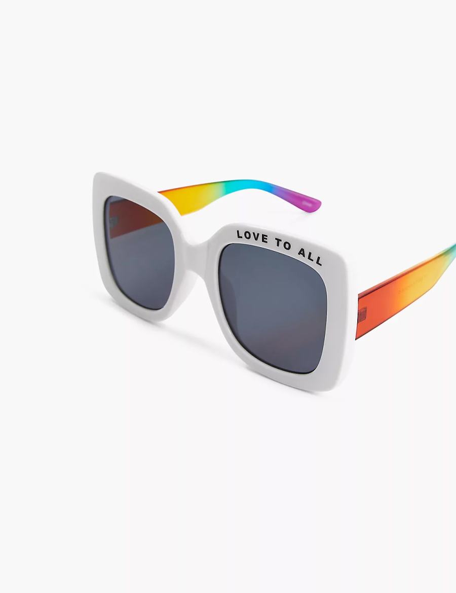 White Lane Bryant Pride Love To All Square Women Sunglasses | HMT9322XR