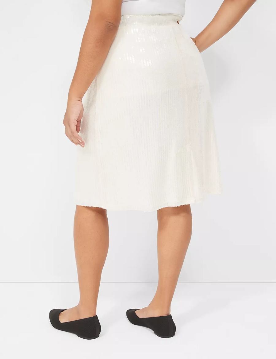 White Lane Bryant Sequin Fit & Flare Women Skirts | RTQ4768LB