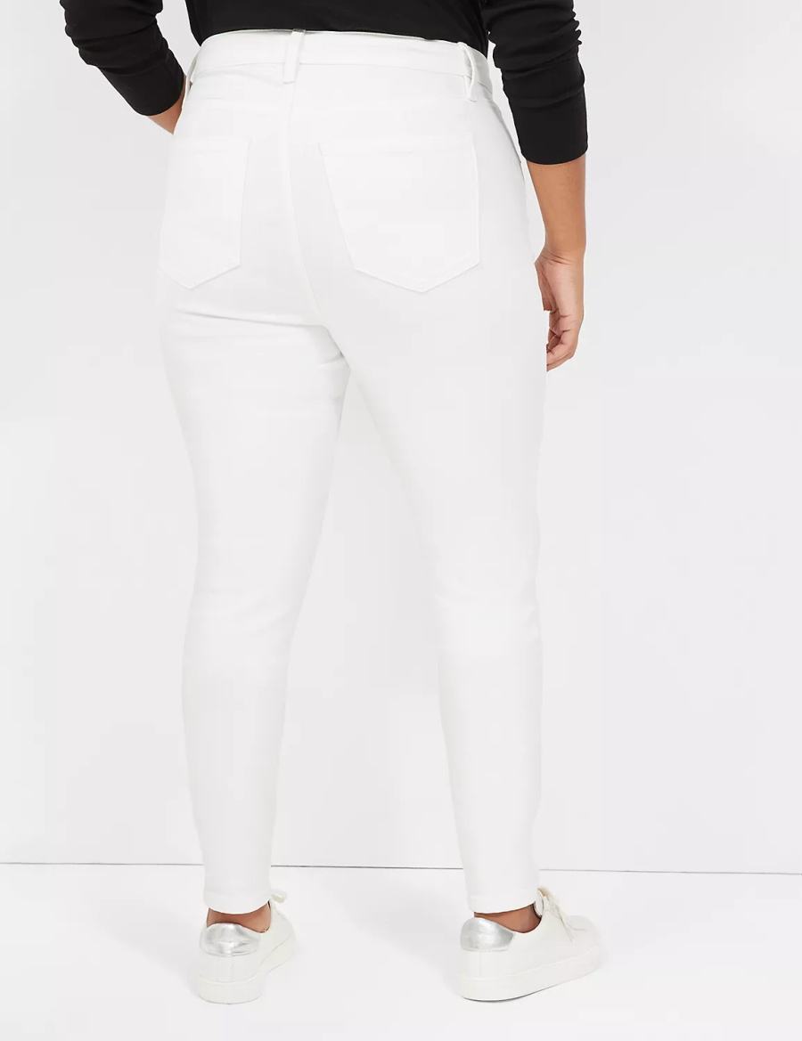 White Lane Bryant Signature Fit White Skinny Women Jeans | WDL3643EZ