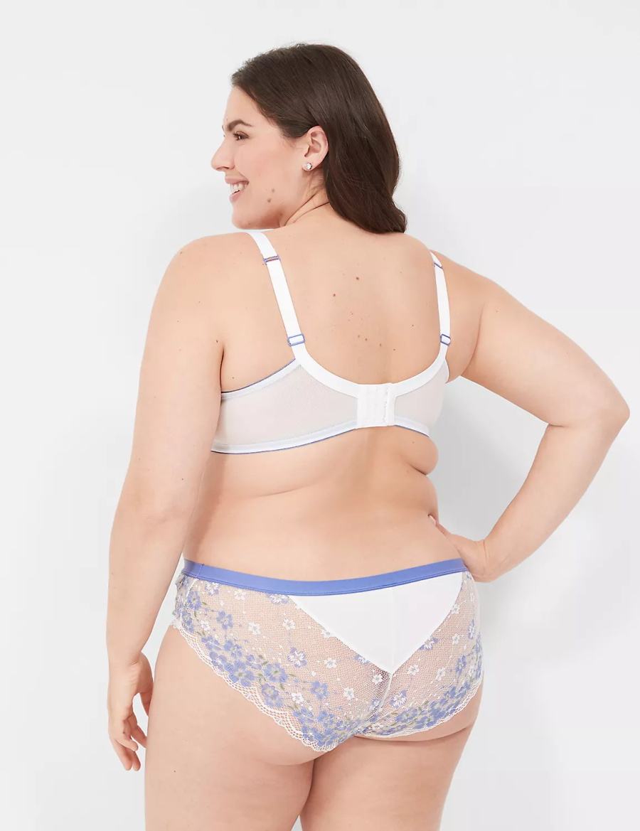 White Lane Bryant Stretch Lace Women Hipster Panty | KAU1176NS