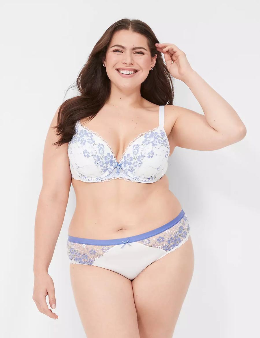 White Lane Bryant Stretch Lace Women Hipster Panty | KAU1176NS