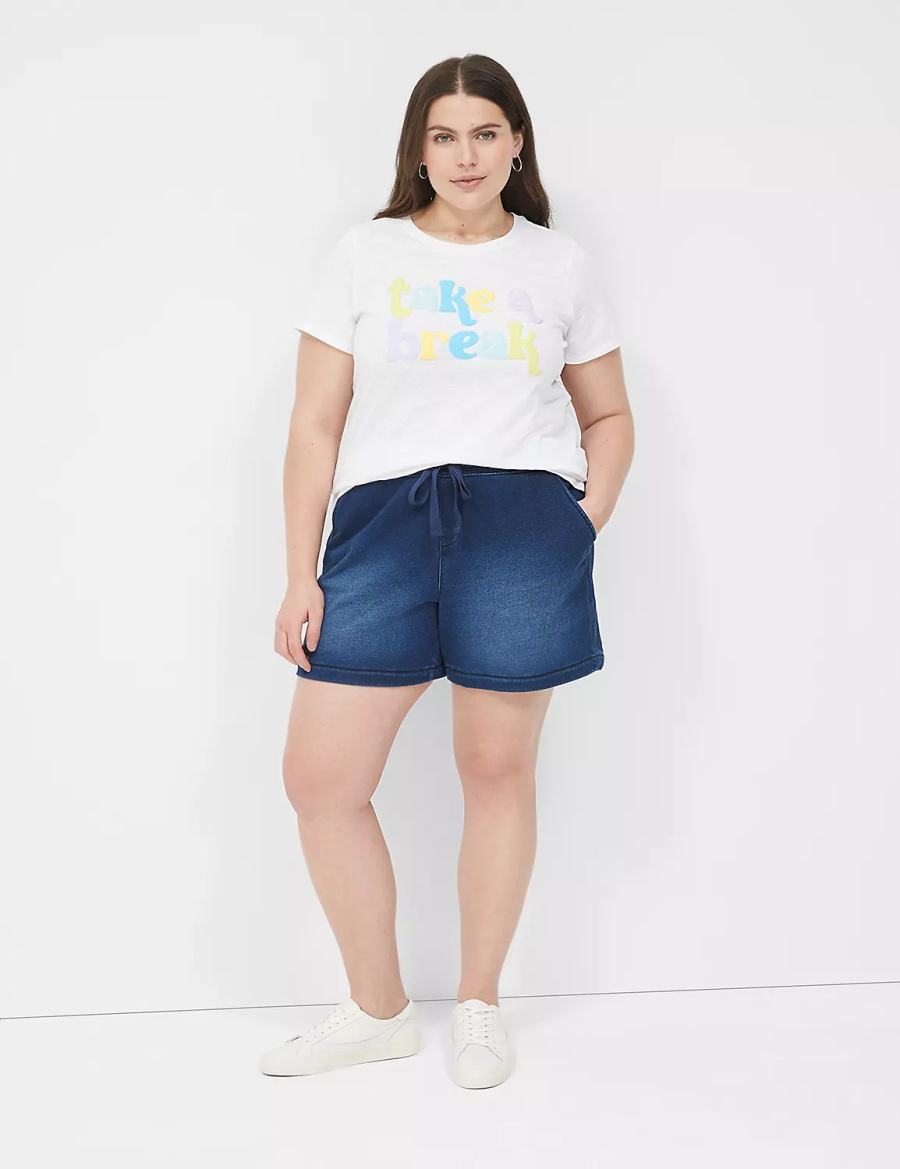 White Lane Bryant Take a Break Graphic Tee Women T Shirts | JLA8919CU