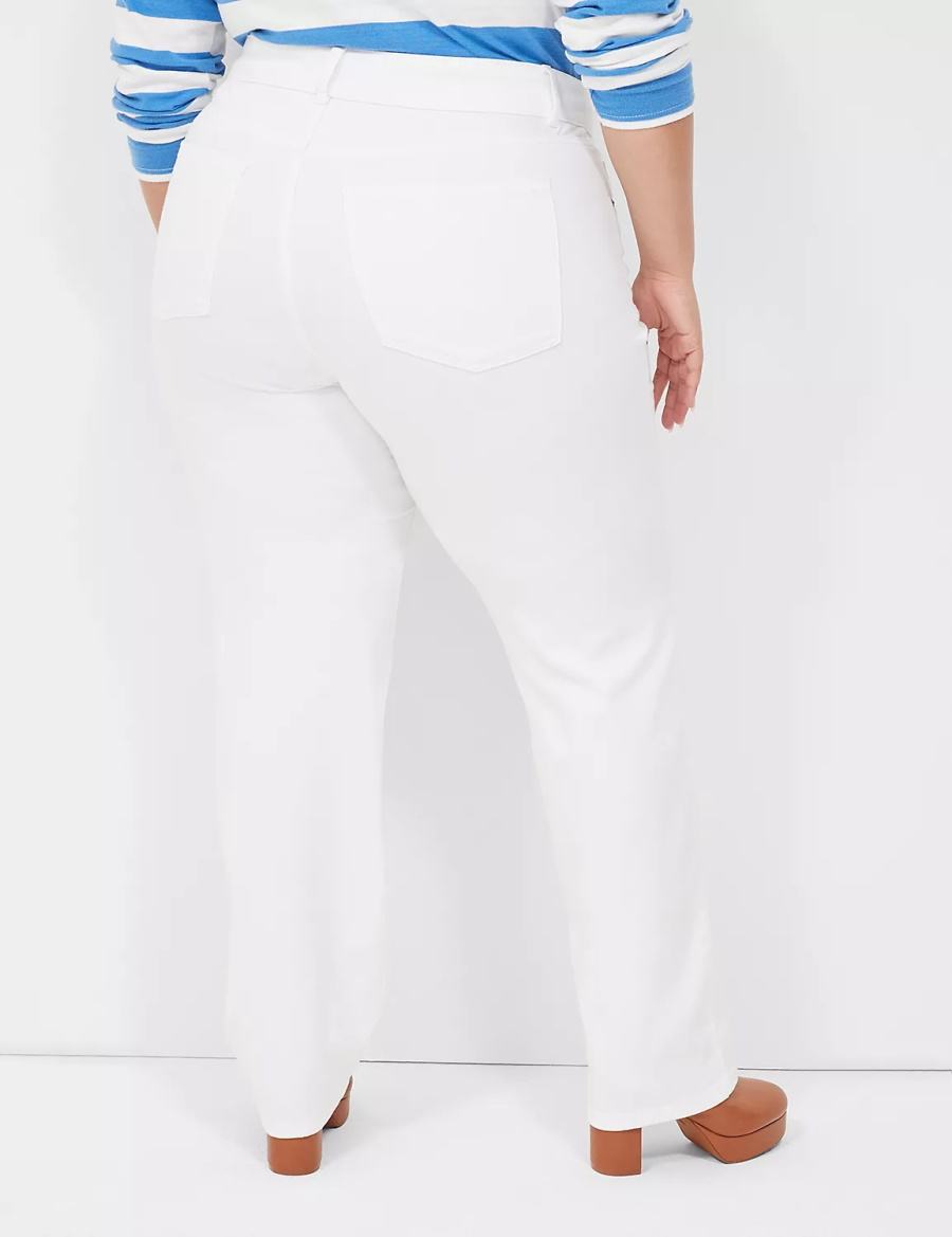 White Lane Bryant Tighter Tummy Fit High-Rise Straight Women Jeans | XCV4739YD