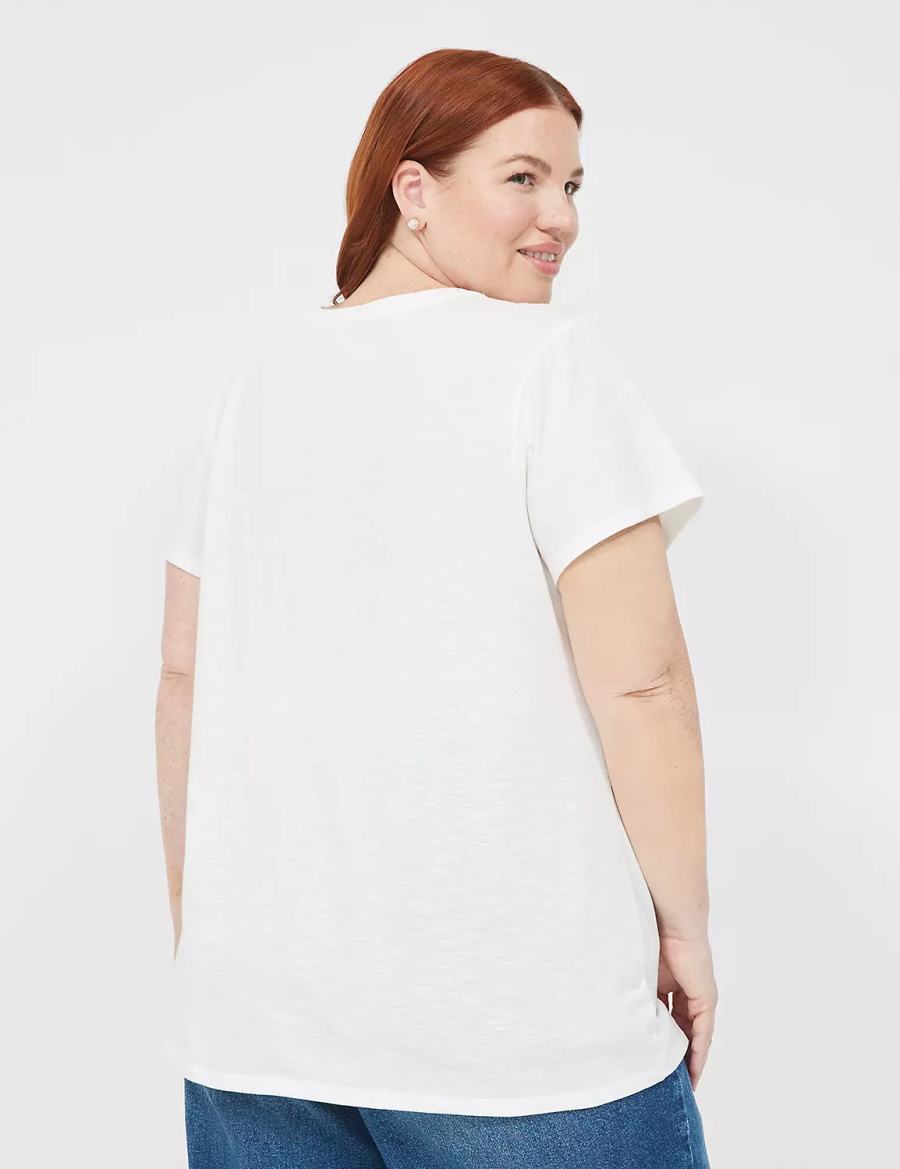 White Rose Lane Bryant Sunset Chaser Graphic Tee Women T Shirts | QEK3144AC